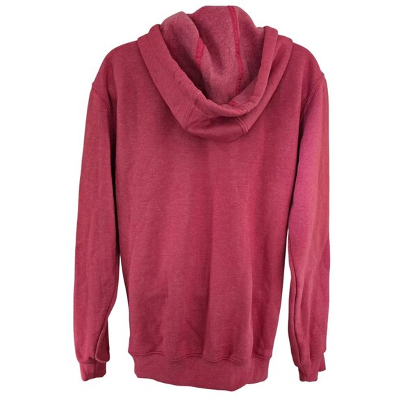 Carhartt Red Loose Fit Hoodie XS Sweatshirt With Kangaroo Pocket & Sleeve Logo - Picture 2 of 7